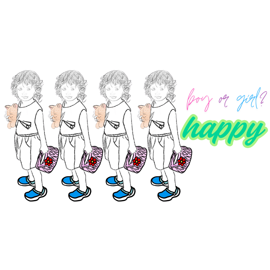 Boy or Girl? Happy Graphic Tee